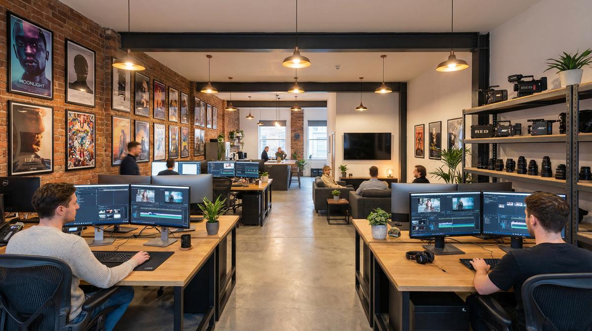 丝袜美腿影视传媒公司办公环境